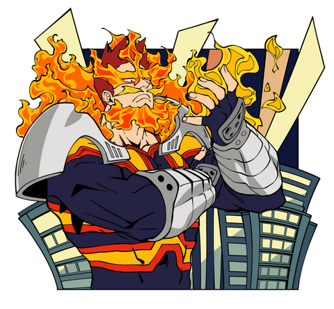 PREORDER MHA Tile: Fire Man