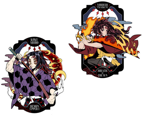 Demon Slayer Frame: Demon 1 and Sun